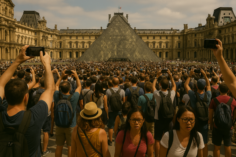 The Louvre Museum suddenly closes its doors due to over-whelmed staff. Tourism went too far?